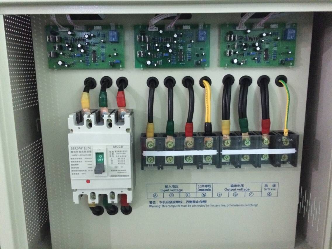 三相稳压器输出线路图